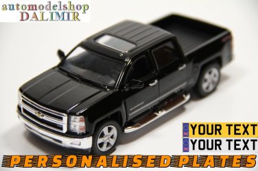 2014 Chevrolet Silverado black color Kinsmart diecast car model