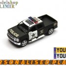 2014 Chevrolet Silverado Police 388 black Kinsmart diecast car model