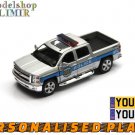 2014 Chevrolet Silverado Police grey Kinsmart diecast car model