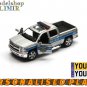 2014 Chevrolet Silverado Police grey Kinsmart diecast car model