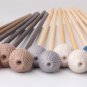 Ashkatan Sutai T20 Hard Marimba Mallets - Maple Handle, Purple Yarn