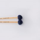 Ashkatan Kipchak R89 Medium Hard Marimba Mallets - Maple Handle, Blue Yarn