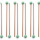 10 Pairs Medium Marimba Mallets made in EU - ASHKATAN STUDENT SERIES S80 - Maple Handle, Brown Yarn