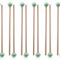 10 Pairs Medium Marimba Mallets made in EU - ASHKATAN STUDENT SERIES S80 - Maple Handle, Brown Yarn
