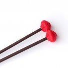 Ashkatan S90 Hard Marimba Mallets - Maple Handle, Red Yarn