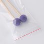 Ashkatan Sutai T14 Medium Soft Marimba Mallets - Maple Handle, Purple Yarn