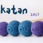 Ashkatan Sutai T14 Medium Soft Marimba Mallets - Maple Handle, Purple Yarn