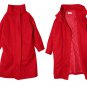 Women's Oversized High Neck Winter Coat with Detachable Faux Shearling Fur Vest