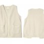 Women's Oversized High Neck Winter Coat with Detachable Faux Shearling Fur Vest