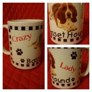 Crazy Basset Hound Lady Coffee Mug