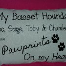 My Dogs leave Pawprints on my Heart Pillow