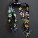 New Black Super Mario Brothers Lanyard ID Lanyard Strap Badge Holder Neck Strap