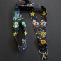 New Black Super Mario Brothers Lanyard ID Lanyard Strap Badge Holder Neck Strap
