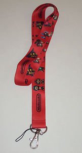 New Red Super Mario Characters Lanyard ID Lanyard Strap Badge Holder Strap Neck