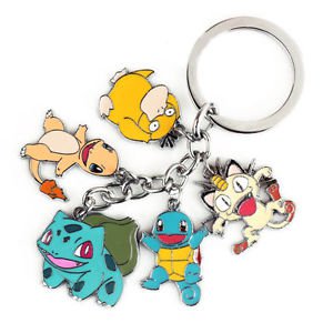 POKEMON KEYCHAIN Squirtle Psyduck Meowth Bulbasuar Charmander key chain