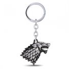 1PC New Game of Thrones Keychains Keyring Stark Metal Pendant Keychains