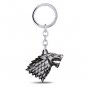 1PC New Game of Thrones Keychains Keyring Stark Metal Pendant Keychains