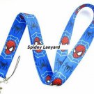 Spidey Spiderman Lanyard Neck Strap Keychain ID Badge Holder Blue Marvel