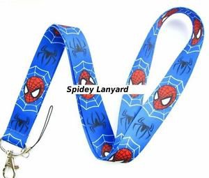 Spidey Spiderman Lanyard Neck Strap Keychain ID Badge Holder Blue Marvel