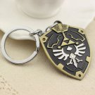 The Legend of Zelda Dark Links Hylian Shield Keychain Keyring Pendant Bronze