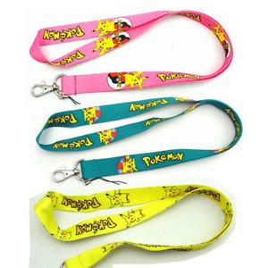 Pokemon Pikachu Games Neck Strap Lanyard For Phone Keys ID Card  Set of 3! USA