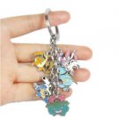 Mega Xy Evolutionary Models Pokemon Doll 5 Color Metal Pendant Keychain Key Ring