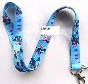 Stitches and lilo Lanyard keychain Charm ID Holder ~ Lilo & Stitch Theme ~ NEW