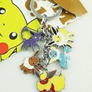 Pokemon Pocket Monster Metal Charm Keychain (Jolteon, Eevee, Espeon, Flareon etc