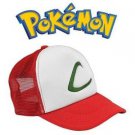 USA Pokemon Pocket Monster Ash Ketchum Baseball Trainer Cap Cosplay Hat Costume