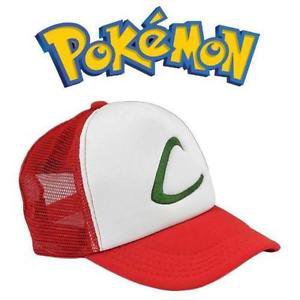 USA Pokemon Pocket Monster Ash Ketchum Baseball Trainer Cap Cosplay Hat Costume
