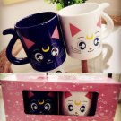 100% Authentic Sailor Moon set Crystal 20th Anniversary Coffee Couple Mug Cup