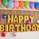 13Pcs "HAPPY BIRTHDAY" Letters Foil Balloons For Birthday Party Decoration