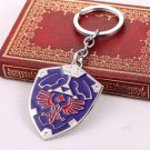 The Legend of Zelda Dark Links Hylian Shield Keychain Keyring Pendant Blue Edit