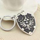 The Legend of Zelda Dark Links Hylian Shield Keychain Keyring Pendant Black