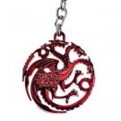 New Game of thrones House Targaryen Keychain Red Metal Key Ring Chain
