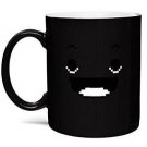 8-bit Rise & Shine Heat Change Mug By ThinkGeek Color Changing Smile Mug Limited