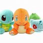 OliaDesign Pokemon Bulbasaur Charmander Squirtle Stuffed Plush (3 Piece) 5.8"