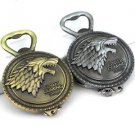 2 Piece Game of Thrones: House Stark Winter Is Coming Keychain and Bottle Opener
