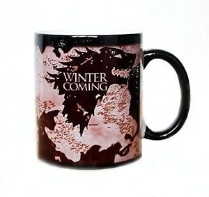 Game of Thrones Winter Is Coming Heat Sensitive Mug! Heat Changing Rare GOT CUP!