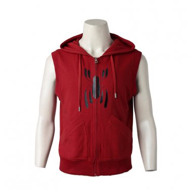 Spider-Man Homecoming Hoodie Costume Casual Red Vest Spiderman Jacket  Halloween Cosplay