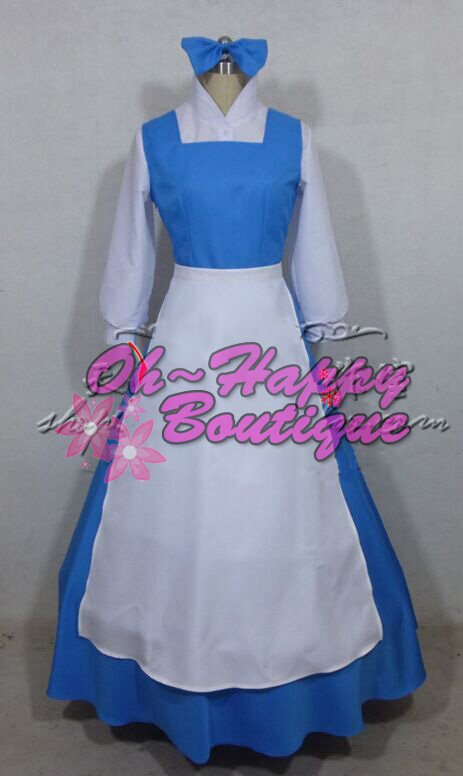 Belle Princess Costume Women's Sleeping Beauty Belle Blue Maid Gown Dress Costume Official Disney Princess Outfit Belle Nightgown Belle Princess Costume Women's Sleeping Beauty Belle Blue Maid Gown Dress Costume Official Disney Princess Outfit Belle Nightgown