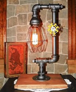 Retro Industrial Vintage Steampunk style Lamp with Nostalgic edison bulb