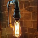 Retro Industrial Vintage  Steampunk style Lamp with edison bulb