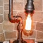 Handcrafted Industrial Vintage Steampunk style Lamp with Nostalgic edison bulb