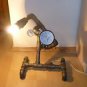 Vintage industrial pipe roboman lamp with cup and Big Head Bulb