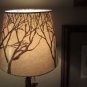 Handcrafted Industrial Pipe Goblet Lamp with nostolgic Lamp Shades in Hazelnut