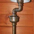 Retro Industrial Vintage Steampunk  Waterspout style Lamp with small Shade