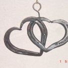 Hand Forged Horse Shoe Heart Pendant