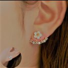 Flowers ears hanging earrings