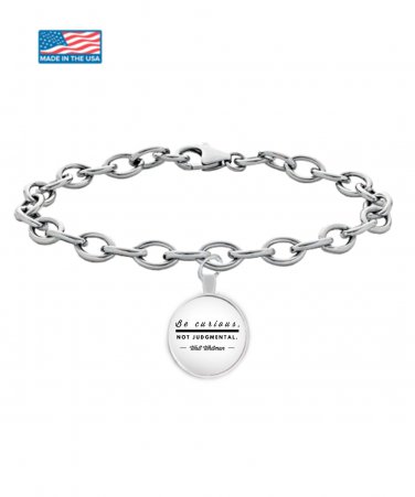 Walt Whitman Quote Bracelet - Silver